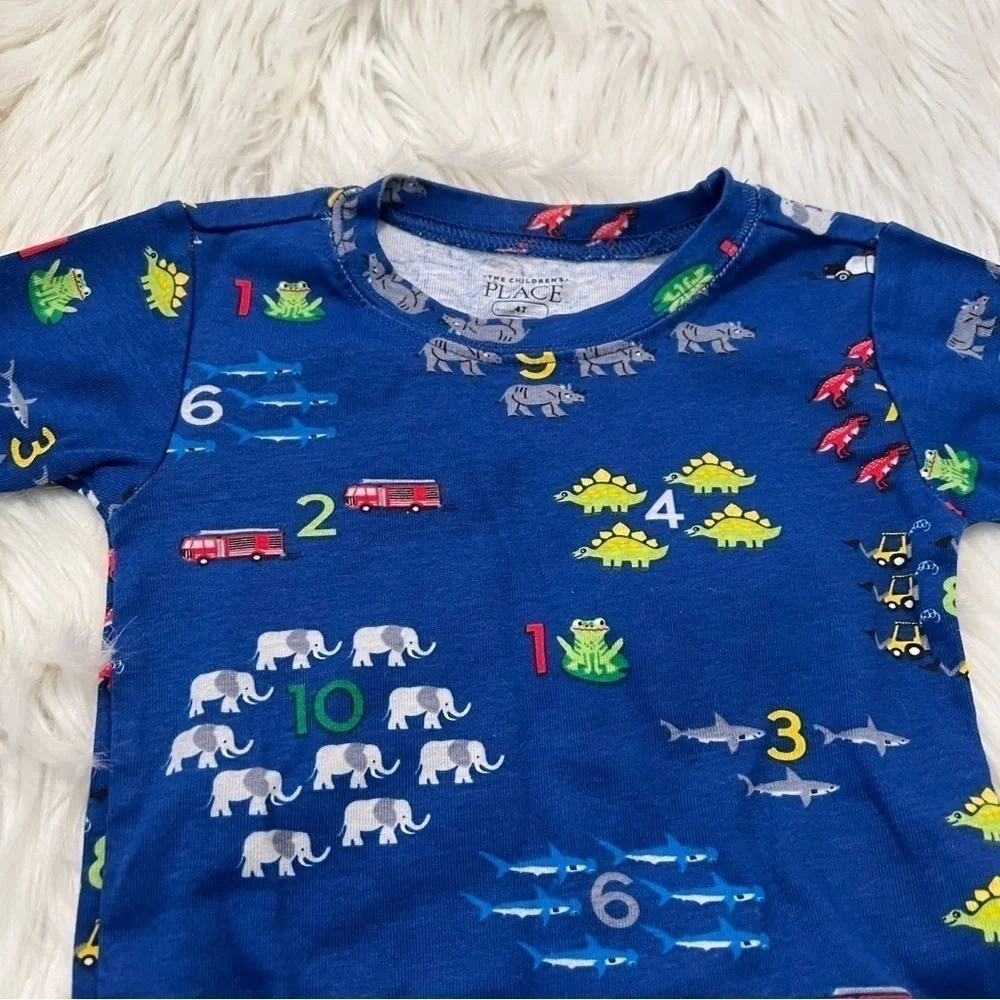 The Children's Place Sleep T-Shirt Blue Numbers